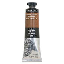 Sennelier Artists' Extra Fine Oil Paint - Yellow Ochre, 40 ml tube