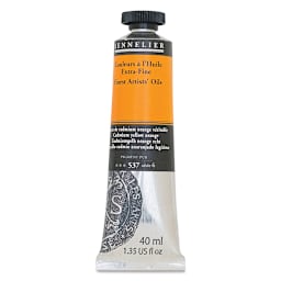 Sennelier Artists' Extra Fine Oil Paint - Cadmium Yellow Orange, 40 ml tube