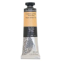 Sennelier Artists' Extra Fine Oil Paint - Amber Ochre, 40 ml tube