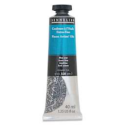 Sennelier Artists' Extra Fine Oil Paint - Azure Blue, 40 ml tube