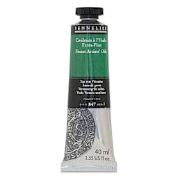 Sennelier Artists' Extra Fine Oil Paint - Emerald Green, 40 ml tube