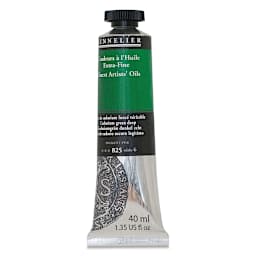 Sennelier Artists' Extra Fine Oil Paint - Cadmium Green Deep, 40 ml tube