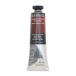 Sennelier Artists' Extra Fine Oil Paint - Burnt Sienna, 40 ml tube