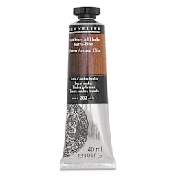 Sennelier Artists' Extra Fine Oil Paint - Burnt Umber, 40 ml tube