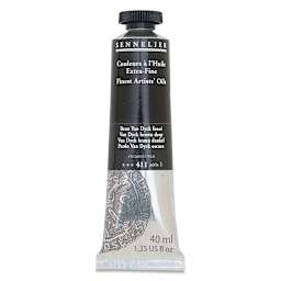 Sennelier Artists' Extra Fine Oil Paint - Van Dyck Brown Deep, 40 ml tube