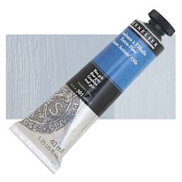 Sennelier Artists' Extra Fine Oil Paint - Blue Gray, 40 ml tube and swatch