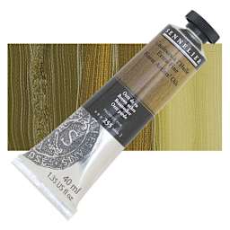 Sennelier Artists' Extra Fine Oil Paint - Brown Ochre, 40 ml tube and swatch