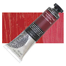 Sennelier Artists' Extra Fine Oil Paint - Cadmium Red Medium Hue, 40 ml tube and swatch