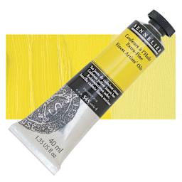 Sennelier Artists' Extra Fine Oil Paint - Cadmium Yellow Light Hue, 40 ml tube and swatch