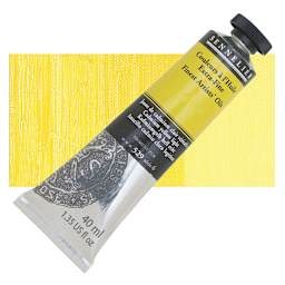Sennelier Artists' Extra Fine Oil Paint - Cadmium Yellow Light, 40 ml tube and swatch