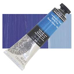 Sennelier Artists' Extra Fine Oil Paint - Cobalt Blue Hue, 40 ml tube and swatch