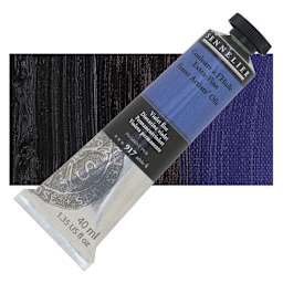 Sennelier Artists' Extra Fine Oil Paint - Dioxazine Violet, 40 ml tube and swatch