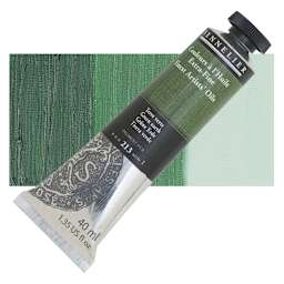 Sennelier Artists' Extra Fine Oil Paint - Green Earth, 40 ml tube and swatch