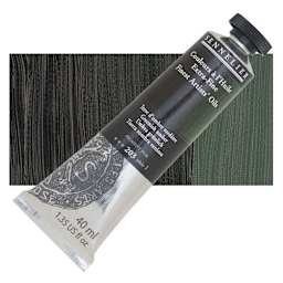 Sennelier Artists' Extra Fine Oil Paint - Greenish Umber, 40 ml tube and swatch