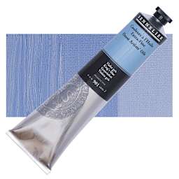 Sennelier Artists' Extra Fine Oil Paint - King's Blue, 200 ml tube and swatch