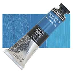Sennelier Artists' Extra Fine Oil Paint - Manganese Blue, 40 ml tube and swatch