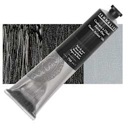 Sennelier Artists' Extra Fine Oil Paint - Mars Black, 200 ml tube and swatch