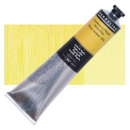 Sennelier Artists' Extra Fine Oil Paint - Naples Yellow, 200 ml tube and swatch