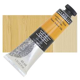 Sennelier Artists' Extra Fine Oil Paint - Naples Yellow Deep, 40 ml tube and swatch