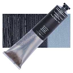 Sennelier Artists' Extra Fine Oil Paint - Payne's Gray, 200 ml tube and swatch