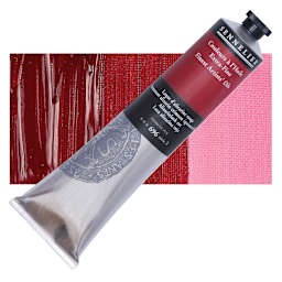 Sennelier Artists' Extra Fine Oil Paint - Permanent Alizarin Crimson, 200 ml tube and swatch