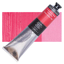 Sennelier Artists' Extra Fine Oil Paint - Permanent Rose, 200 ml tube and swatch
