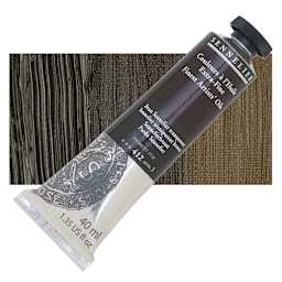 Sennelier Artists' Extra Fine Oil Paint - Sennelier Transparent Brown, 40 ml tube and swatch