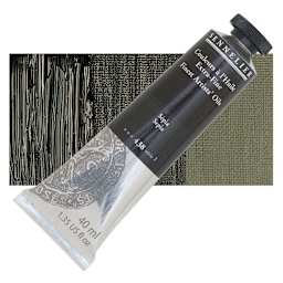 Sennelier Artists' Extra Fine Oil Paint - Sepia, 40 ml tube and swatch