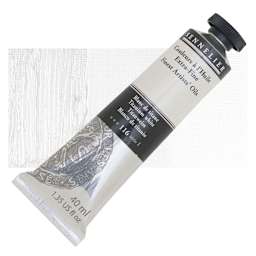 Sennelier Artists' Extra Fine Oil Paint - Titanium White, 40 ml Tube and swatch