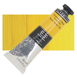 Sennelier Artists' Extra Fine Oil Paint - Turner Yellow, 40 ml tube and swatch