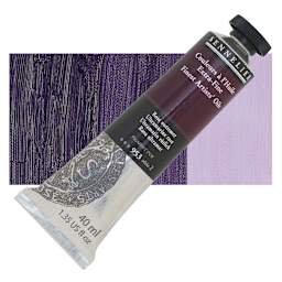 Sennelier Artists' Extra Fine Oil Paint - Ultramarine Rose, 40 ml tube and swatch