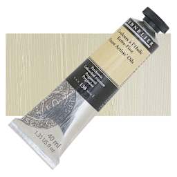 Sennelier Artists' Extra Fine Oil Paint - Unbleached Titanium, 40 ml Tube and swatch