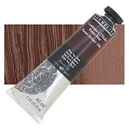 Sennelier Artists' Extra Fine Oil Paint - Van Dyck Brown, 40 ml tube and swatch