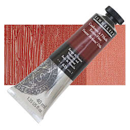 Sennelier Artists' Extra Fine Oil Paint - Venetian Red, 40 ml tube and swatch