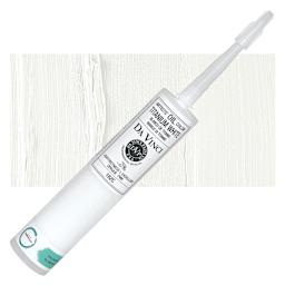 Da Vinci Artists' Oil Color - Titanium White, 300 ml cartridge and swatch