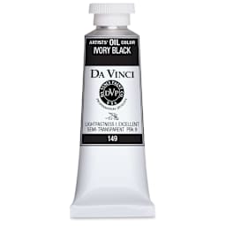 Da Vinci Artists' Oil Color - Ivory Black, 37 ml Tube