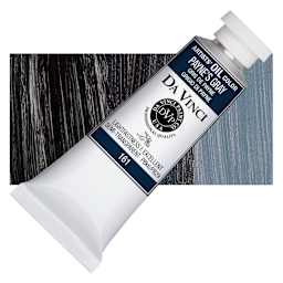 Da Vinci Artists' Oil Color - Payne's Gray, 37 ml Tube and swatch