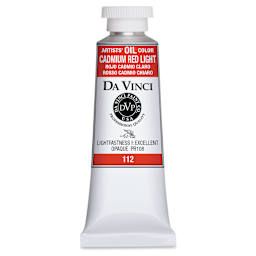 Da Vinci Artists' Oil Color - Cadmium Red Light, 37 ml Tube
