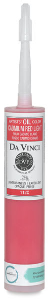 Da Vinci Artists' Oil Paint Gun Cartridges - Upright and capped cartridge
