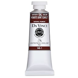 Da Vinci Artists' Oil Color - Hematite Burnt Scarlet, 37 ml Tube