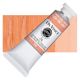 Da Vinci Artists' Oil Color - Peach, 37 ml Tube and swatch