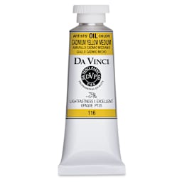 Da Vinci Artists' Oil Color - Cadmium Yellow Medium, 37 ml Tube