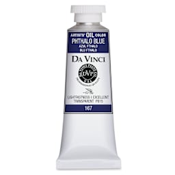 Da Vinci Artists' Oil Color - Phthalo Blue, 37 ml Tube