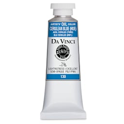 Da Vinci Artists' Oil Color - Cerulean Blue Hue, 37 ml Tube