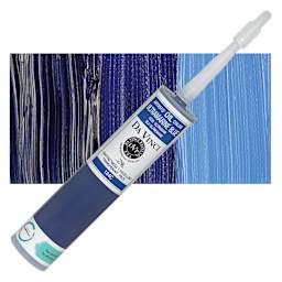 Da Vinci Artists' Oil Color - Ultramarine Blue, 300 ml cartridge and swatch