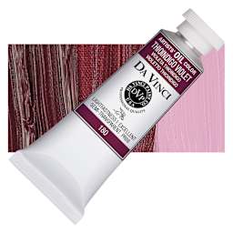 Da Vinci Artists' Oil Color - Thioindigo Violet, 37 ml Tube and swatch