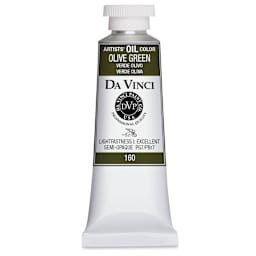 Da Vinci Artists' Oil Color - Olive Green, 37 ml Tube