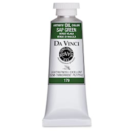 Da Vinci Artists' Oil Color - Sap Green, 37 ml Tube