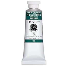 Da Vinci Artists' Oil Color - Phthalo Green, 37 ml Tube