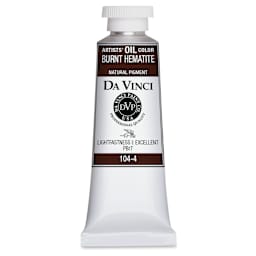 Da Vinci Artists' Oil Color - Burnt Hematite, 37 ml Tube
